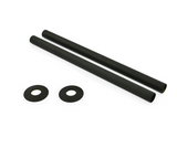 Satin Matt Black Sleeving Kit 300mm (pair)