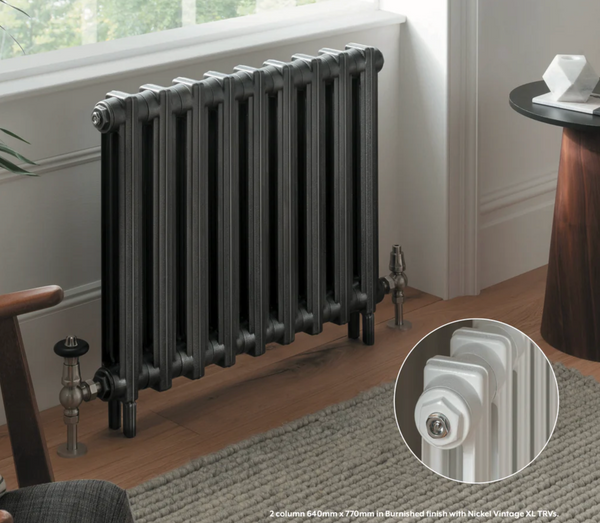 The Radiator Company Stamford Cast Iron Burnished Radiator