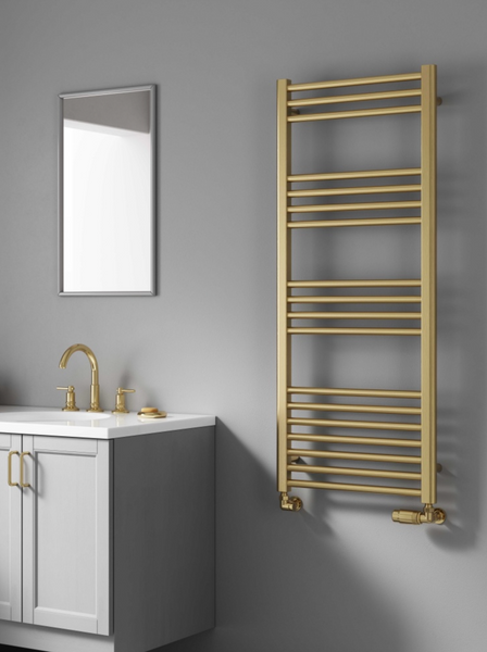 Cotto (Brushed Brass) Towel Rail