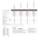  MHS Ionic (2 column) Cast Iron Radiator - Technical
