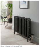 The Radiator Company Wentworth Cast Iron Radiator 750mm x 10 sections in Burnished