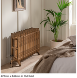 The Radiator Company Henley 470mm x 844mm in Old Gold