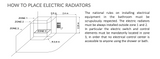 Cordivari Movie Electric Designer Radiator Positioning