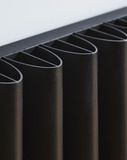 Kartell Toronto (Vertical) Designer Radiator - Matt Black Profile