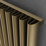 Kartell Toronto (Vertical) Designer Radiator Matt Bronze - Profile