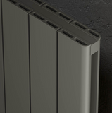 Kartell Allegro (Vertical) Designer Radiator - Double Panel Grey