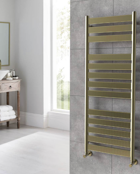 Vogue Vela Brushed Brass Towel Rail