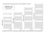 The Radiator Company Daisy Electric Towel Rail