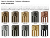 The Radiator Company Wentworth Cast Iron Radiator Electric - Colour Choice