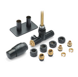 Terma VARIO UNICO LEFT Angled 50mm TRVs Set with Immersion Tube