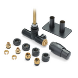 Terma VARIO UNICO LEFT Angled 50mm TRVs Set with Immersion Tube