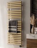 Terma Rolo Towel Rail with VEO (Electric) Brass