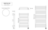 The Radiator Company Poll Electric Towel Rail Diagram