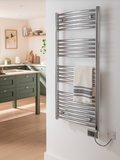 The Radiator Company Poppy (Chrome) Electric Only Towel Rail