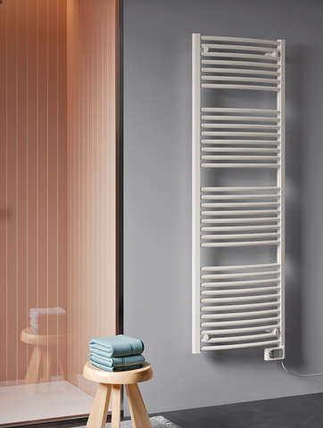 The Radiator Company Poppy (White) Electric Only Towel Rail