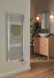 The Radiator Company Lupin (Chrome) Electric Only Towel Rail