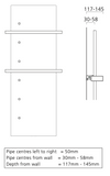 Supplies4Heat Dale Towel Rail Technical