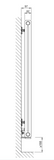 Electron Classic Electric Designer Radiator Technical Diagram