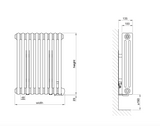 Zehnder Charleston Electric Technical Diagram