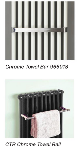 Zehnder Charleston Towel Bat & Towel Rail Option