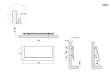 Cordivari Window Electric Designer Radiator Technical Diagram