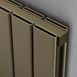 Kartell Victoria (Vertical) Designer Radiator - Brushed Bronze Top Profile