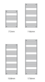 Vogue Tune Wall Mounted Towel Rail MD003 Diagram