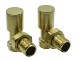 Angle Manual Brushed Brass Valves