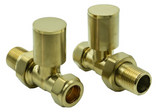 Straight Manual Brushed Brass Valves