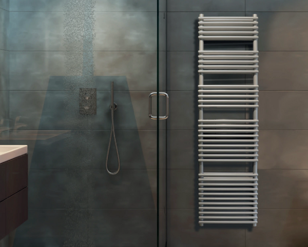 Alanna Designer Towel Radiator - Pearl Silver