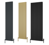 Melvon (Vertical) - Anthracite, Brass Effect & Black