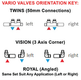 Terma Vario ROYAL Angle TRV Set (Colour)