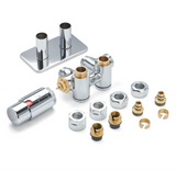 Terma VARIO INTEGRA DUO 50mm Angled TRVs Set With Integrated T Piece