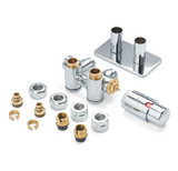 Terma VARIO INTEGRA DUO 50mm Angled TRVs Set With Integrated T Piece