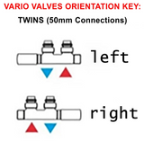 Terma Vario TWINS 50mm Integrated TRVS Set (Colour)