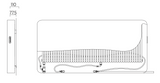 The Radiator Company Relax Style Horizontal Technical Diagram
