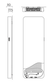 The Radiator Company Relax Style Vertical Technical Diagram