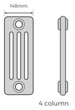 MHS Multisec Anthracite Column Radiator