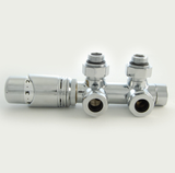 50mm Twin Thermostatic Chrome Valve