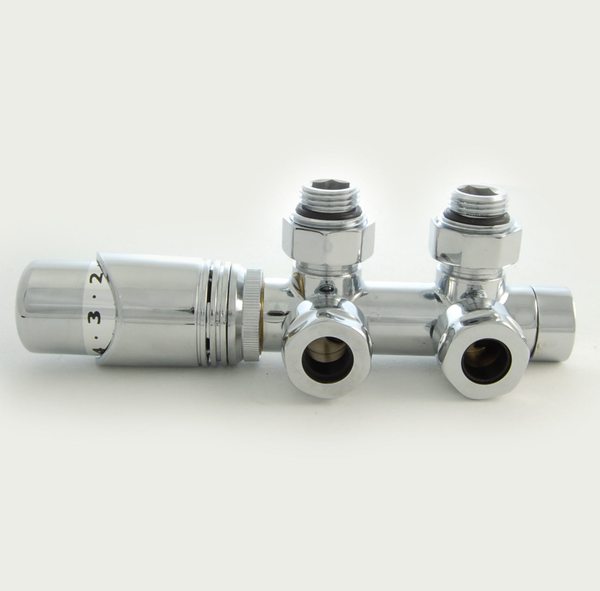 50mm Twin Thermostatic Chrome Valve