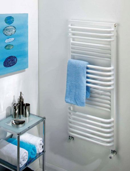 Poll (White) Towel Rail (Electric Only)