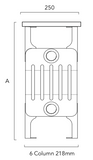 The Radiator Company Ancona Bench Seat Vertical