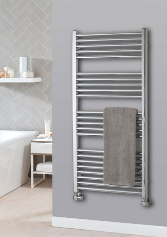 The Radiator Company Lupin (Straight)  (Chrome) (Central Heating)