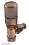 The Radiator Company Thermostatic Antique Copper Angle Valves