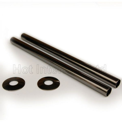 Black Satin Nickel Sleeving Kit 300mm (pair)